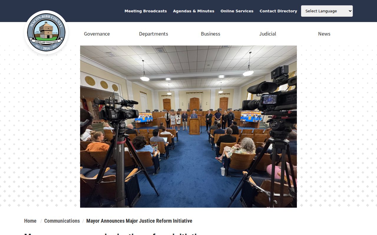 Official Macon Justice Works program announcement